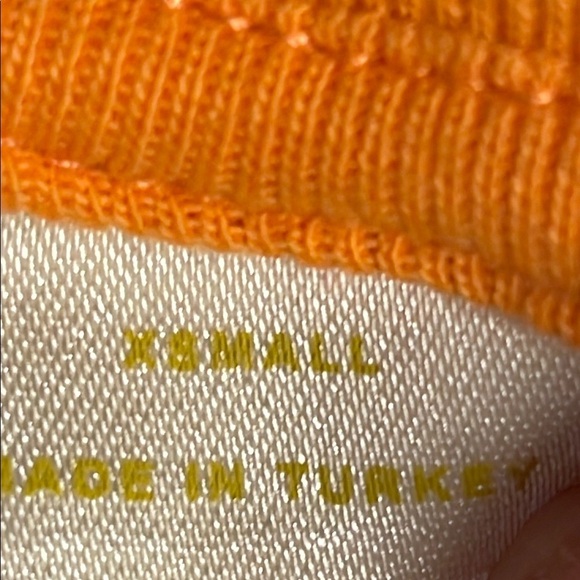 Maeve by Anthropologie Cropped Striped Tank Orange Striped Tank Top XS cotton - Picture 8 of 10